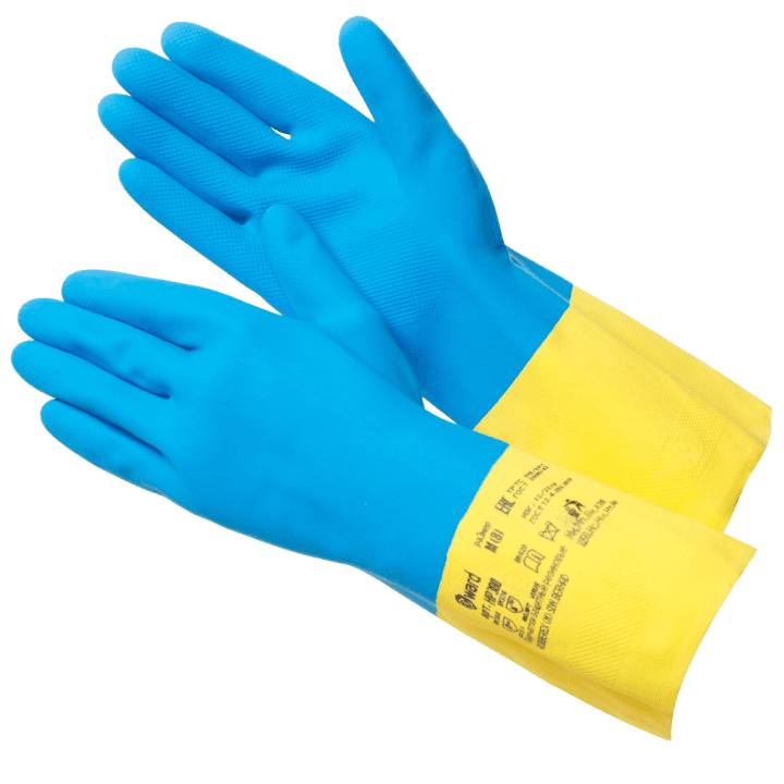 Перчатки GWARD HP300 из латекса и неопрена, двуцветные 12/120 (размер 9 (L))